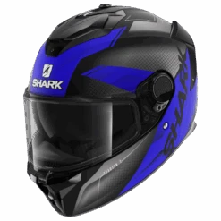 Shark Spartan GT Blank Mat Bcl. Micr. Zwart Antraciet Blauw KAB Integraalhelm