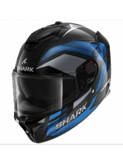 Shark Spartan GT Pro Ritmo Carbon Carbon Blauw Chrom DBU Integraalhelm -Shark Helm Korting shark spartan gt pro ritmo carbon carbon blue chrom dbu 1