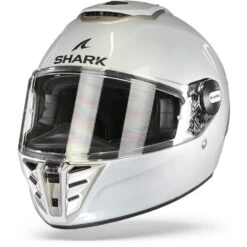 Shark Spartan RS Blank Wit Zilver Glanzend W01 Integraalhelm -Shark Helm Korting shark spartan rs blank white silver glossy w01 frontpage