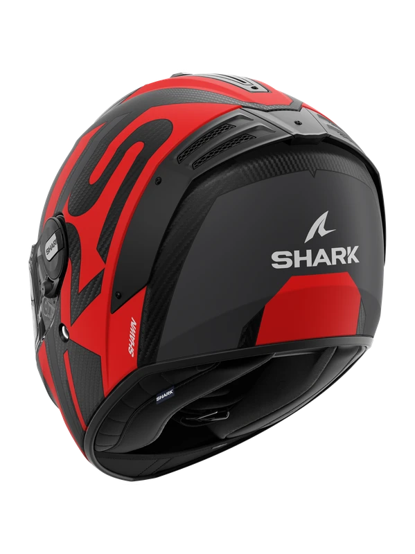 Shark Spartan RS Carbon Shawn Mat Carbon Antraciet Rood DAR Integraalhelm 3 Shark Spartan RS Carbon Shawn Mat Carbon Antraciet Rood DAR Integraalhelm - Afbeelding 3