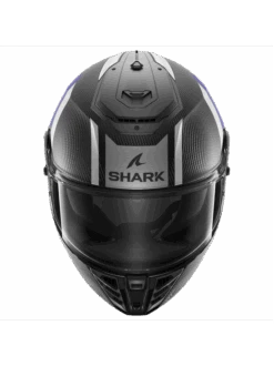 Shark Spartan RS Carbon Shawn Mat Carbon Blauw Zilver DBS Integraalhelm -Shark Helm Korting shark spartan rs carbon shawn mat carbon blue silver dbs 3