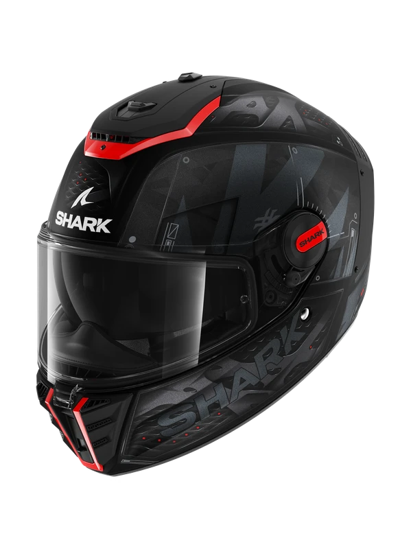 Shark Spartan RS Stingrey Mat Zwart Antraciet Rood KAR Integraalhelm 3 Shark Spartan RS Stingrey Mat Zwart Antraciet Rood KAR Integraalhelm - Afbeelding 3