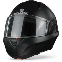 Shark Evo ES KMA Blank Mat Zwart Systeemhelm 9 Shark Evo ES KMA Blank Mat Zwart Systeemhelm -Shark Helm Korting shark evo es blank matt black kma frontpage