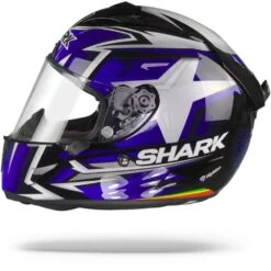 Shark Race-R Pro Oliveira 2019 Zwart Blauw Wit KBW Integraalhelm -Shark Helm Korting shark race r pro oliveira kbw black.10 1