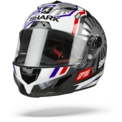 Shark Race-R Pro Carbon Zarco GP France 2019 Carbon Chrome Rood DUR Integraalhelm -Shark Helm Korting shark racerprocarbon zarco gpfrance019.04