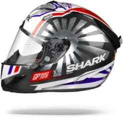 Shark Race-R Pro Carbon Zarco GP France 2019 Carbon Chrome Rood DUR Integraalhelm -Shark Helm Korting shark racerprocarbon zarco gpfrance019.10 1