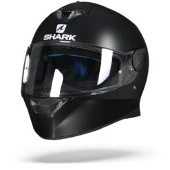 Shark Skwal 2 Blank KMA Mat Zwart Integraalhelm -Shark Helm Korting shark skwal 2 blank matte black kma white led.04 1
