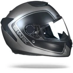 Shark Spartan 1.2 Priona AKA Mat Antraciet Zwart Antraciet Integraalhelm -Shark Helm Korting shark spartan 1.2 priona matte antracite aka.29 1