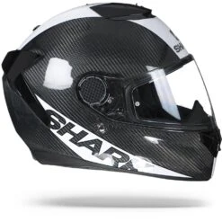 Shark Spartan Carbon 1.2 Skin Carbon DWS Wit Zilver Integraalhelm