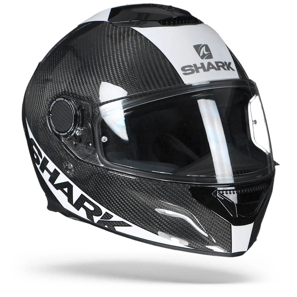 Shark Spartan Carbon 1.2 Skin Carbon DWS Wit Zilver Integraalhelm 2 Shark Spartan Carbon 1.2 Skin Carbon DWS Wit Zilver Integraalhelm - Afbeelding 2