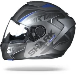 Shark Spartan 1.2 Karken ABK Mat Antraciet Blauw Zwart Integraalhelm