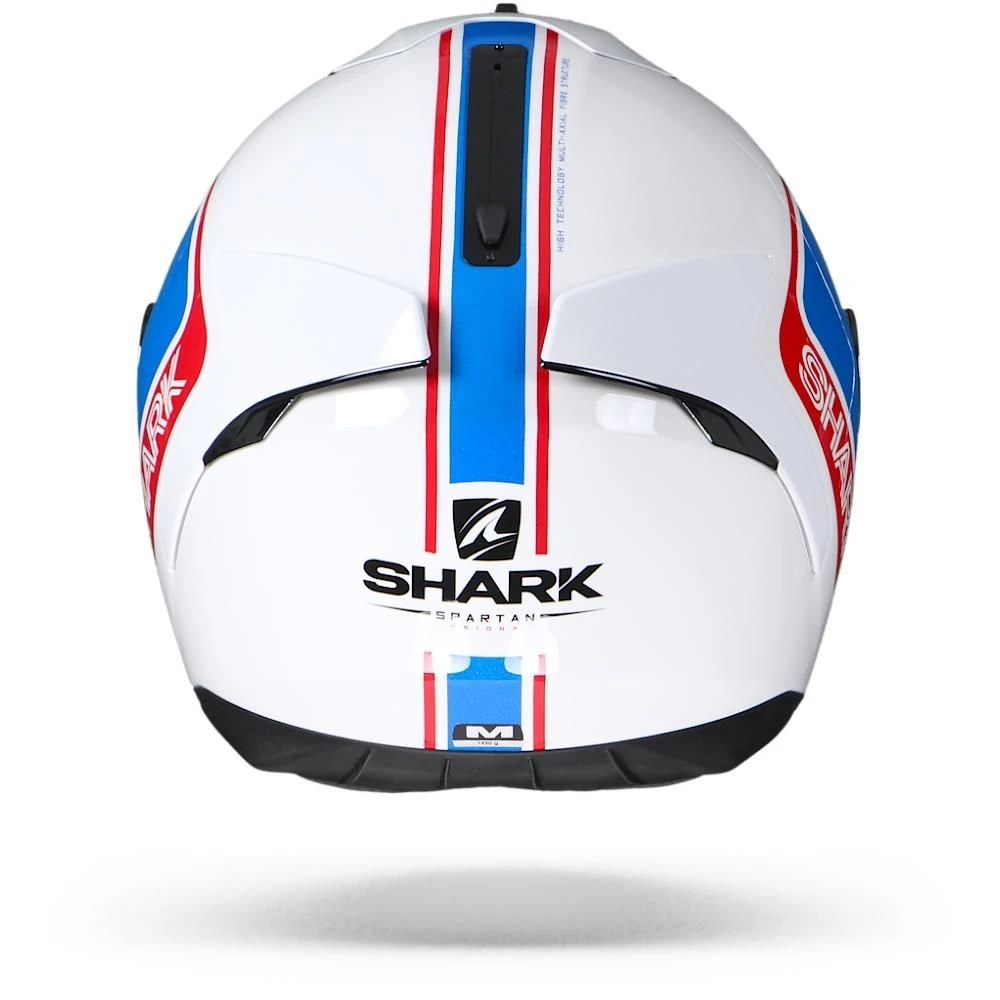 Shark Spartan 1.2 Priona WBR Wit Blauw Rood Integraalhelm 5 Shark Spartan 1.2 Priona WBR Wit Blauw Rood Integraalhelm - Afbeelding 5