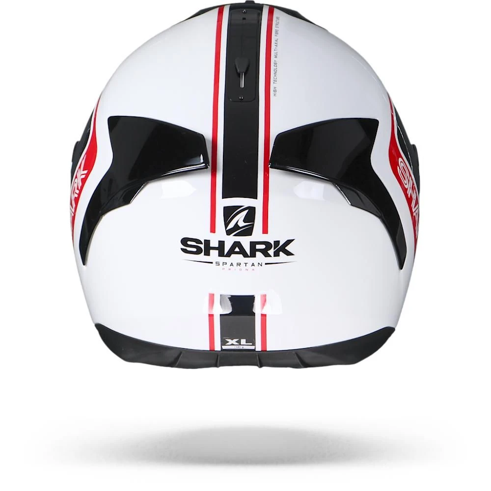 Shark Spartan 1.2 Priona WKR Wit Zwart Rood Integraalhelm 1 Shark Spartan 1.2 Priona WKR Wit Zwart Rood Integraalhelm