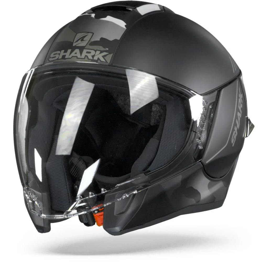 Shark Citycruiser Genom Mat KSA Zwart Zilver Antraciet Jethelm 5 Shark Citycruiser Genom Mat KSA Zwart Zilver Antraciet Jethelm - Afbeelding 5