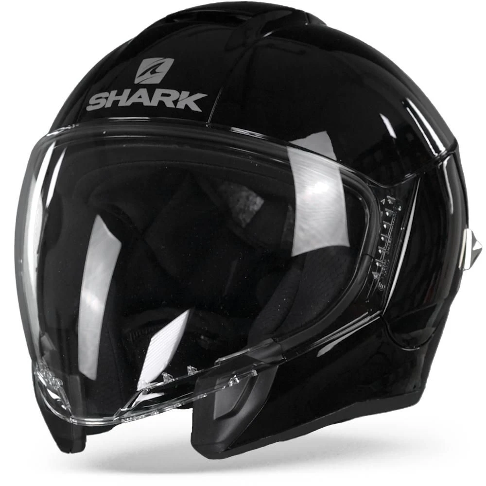 Shark Citycruiser BLK Blank Zwart Jethelm 1 Shark Citycruiser BLK Blank Zwart Jethelm