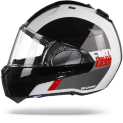 Shark Evo ES Endless WKR Wit Zwart Rood Systeemhelm -Shark Helm Korting sharkevoesendlesswkr.10 1