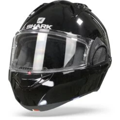 Shark Evo GT Blank Zwart Systeemhelm 10 Shark Evo GT Blank Zwart Systeemhelm -Shark Helm Korting sharkevogtblankblack frontpage