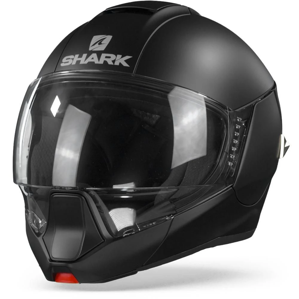 Shark Evojet KMA Blank Mat Zwart Systeemhelm 1 Shark Evojet KMA Blank Mat Zwart Systeemhelm