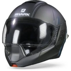 Shark Evojet Vyda Mat Antraciet Blauw Zwart ABK