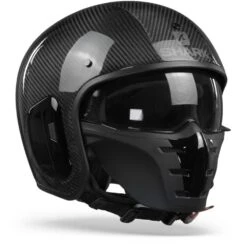 Shark S-Drak 2 Carbon Skin DKS Carbon Zilver Zwart Jethelm -Shark Helm Korting sharks drakcarbonskincarbonzilverzwart.33 1