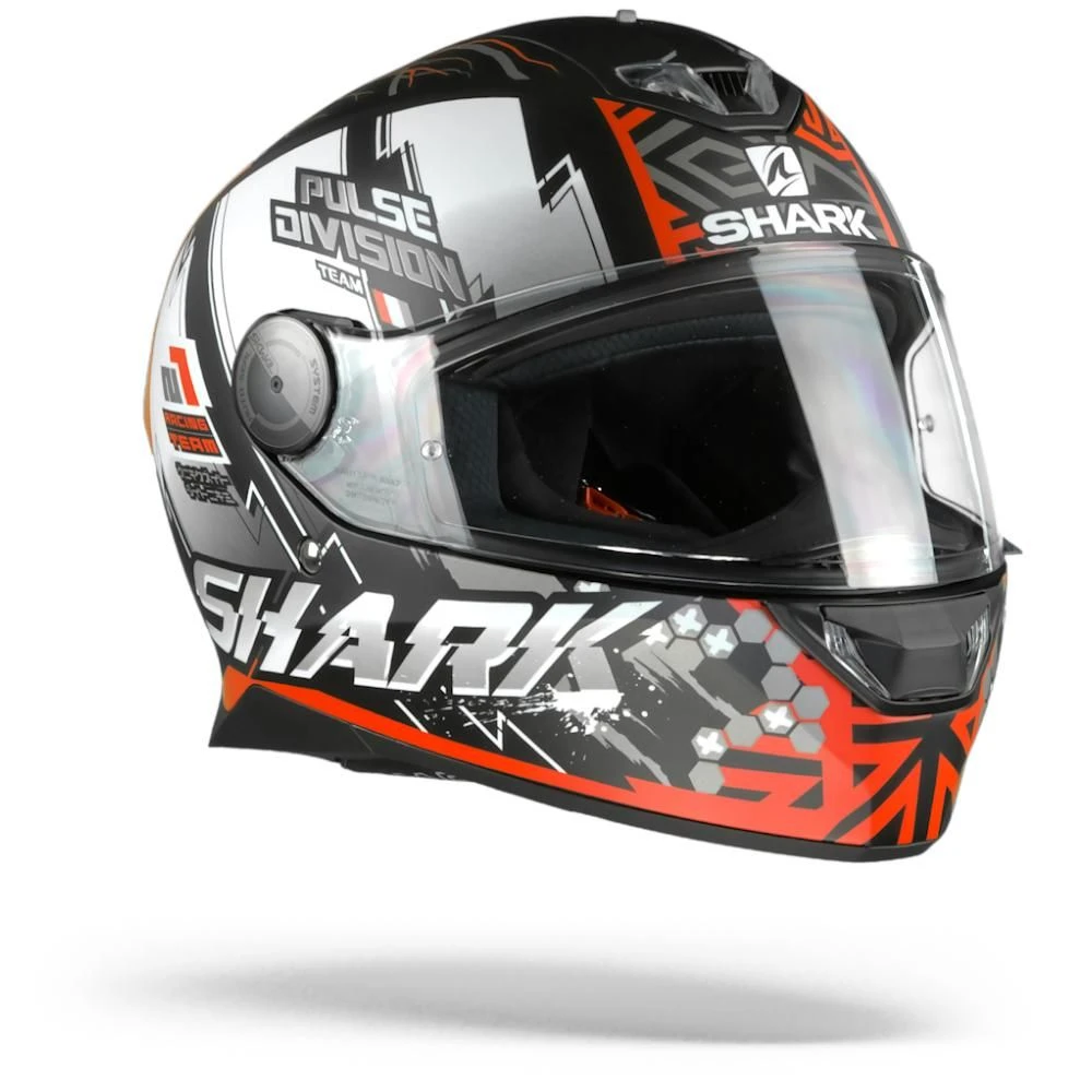 Shark Skwal 2 Noxxys Mat Zwart Rood Zilver KRS Integraalhelm 2 Shark Skwal 2 Noxxys Mat Zwart Rood Zilver KRS Integraalhelm - Afbeelding 2