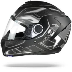 Shark Spartan 1.2 Antheon Mat Zwart Wit Zwart KWK Integraalhelm -Shark Helm Korting sharkspartanantheonmatkwk.10 1