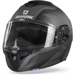 Shark Spartan GT Elgen KAA Mat Zwart Antraciet Antraciet Integraalhelm -Shark Helm Korting sharkspartangtelgenmatkaa frontpage