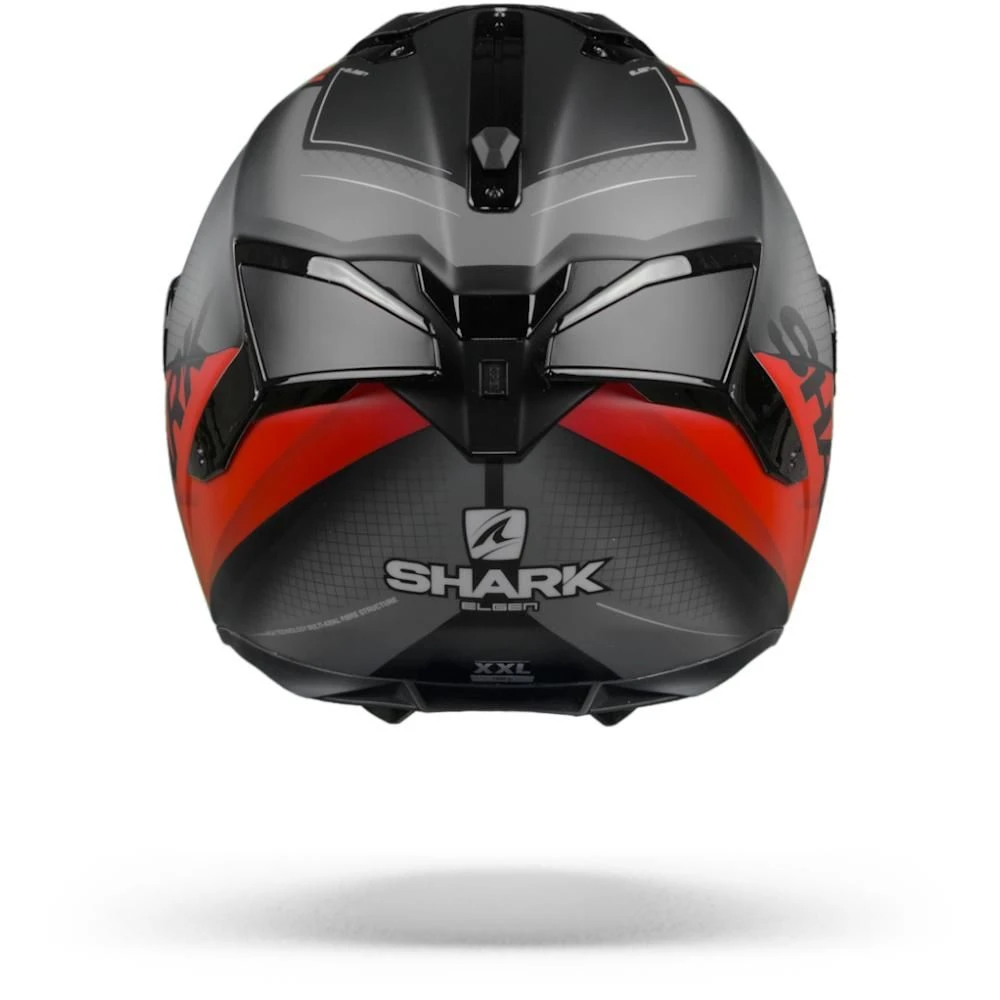 Shark Spartan GT Elgen Mat KAR Zwart Antraciet Rood Integraalhelm 2 Shark Spartan GT Elgen Mat KAR Zwart Antraciet Rood Integraalhelm - Afbeelding 2
