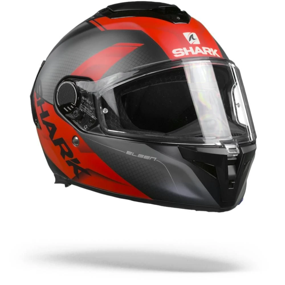 Shark Spartan GT Elgen Mat KAR Zwart Antraciet Rood Integraalhelm 3 Shark Spartan GT Elgen Mat KAR Zwart Antraciet Rood Integraalhelm - Afbeelding 3