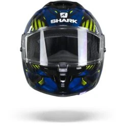 Shark Spartan GT Replikan KUB Zwart Chrome Blauw Integraalhelm -Shark Helm Korting sharkspartangtreplikankub.01
