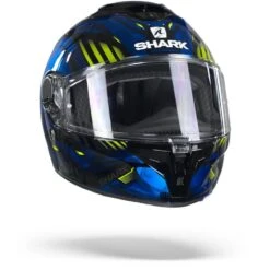 Shark Spartan GT Replikan KUB Zwart Chrome Blauw Integraalhelm -Shark Helm Korting sharkspartangtreplikankub.35