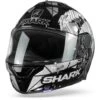 Shark Spartan 1.2 Lorenzo Catalunya GP Zwart Wit Glitter KWX Integraalhelm