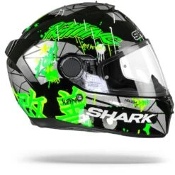 Shark Spartan 1.2 Lorenzo Catalunya GP Zwart Groen Glitter KGX Integraalhelm