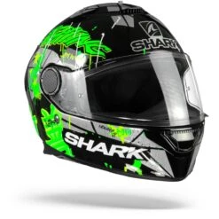 Shark Spartan 1.2 Lorenzo Catalunya GP Zwart Groen Glitter KGX Integraalhelm -Shark Helm Korting sharkspartanlorenzogatalunyagpkgx.33 1