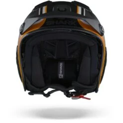 Shark X-Drak 2 Hister KAO Mat Zwart Antraciet Oranje Jethelm -Shark Helm Korting sharkx drak2histermatkao.01