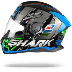 Shark Skwal 2 Noxxys Zwart Blauw Zilver KBS Integraalhelm -Shark Helm Korting skywall 2 2 noxxys kbg black blue green.10 1