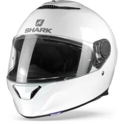 Shark Spartan 1.2 Blank WHU Wit Integraalhelm -Shark Helm Korting spartan blank whu white frontpage
